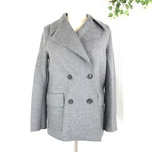 NWOT Harris Wharf London Double Breasted Pea Coat